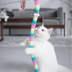 Colorful Feather Cat Teaser Wand